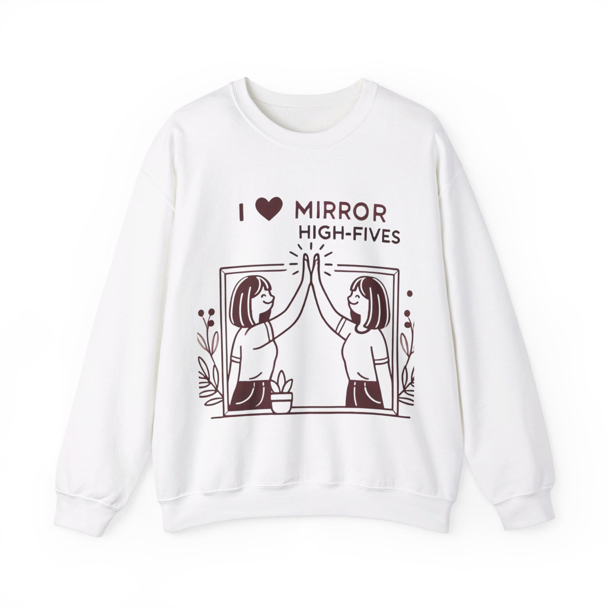 I Love Mirror High Fives Woman's Sweatshirt - My Higher Being