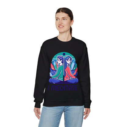 I Meditate Couples' Sweatshirt - My Higher Being