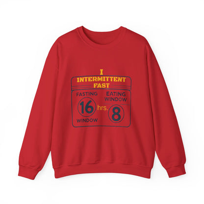 I Intermittent Fast Sweatshirt_16-8 - My Higher Being