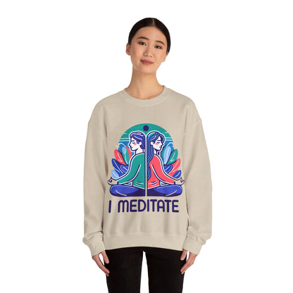 I Meditate Couples' Sweatshirt - My Higher Being