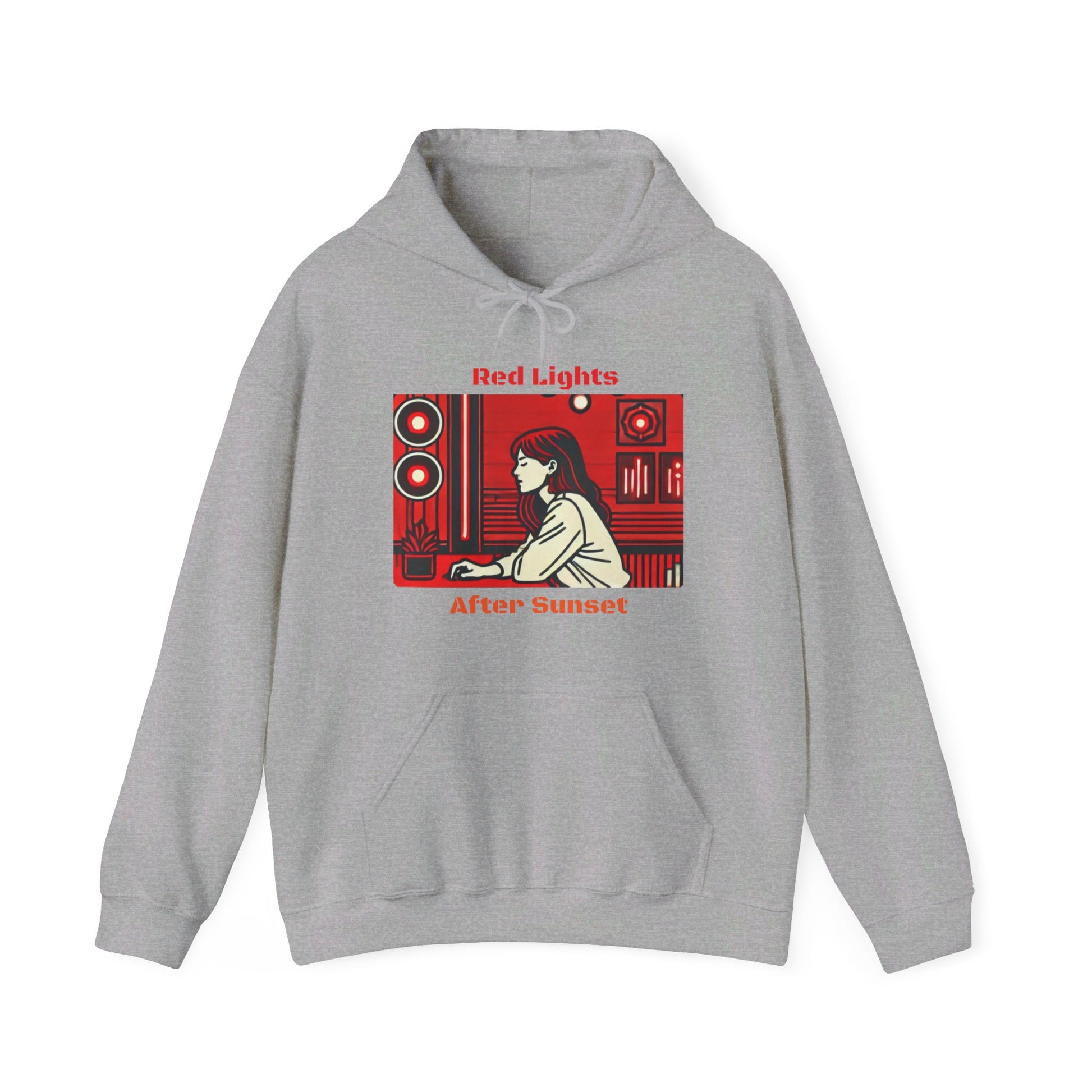 Red Lights After Sunset Woman's Hoodie - My Higher Being