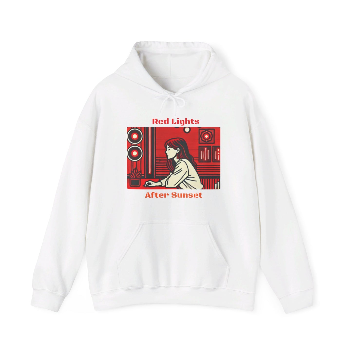 Red Lights After Sunset Woman's Hoodie - My Higher Being