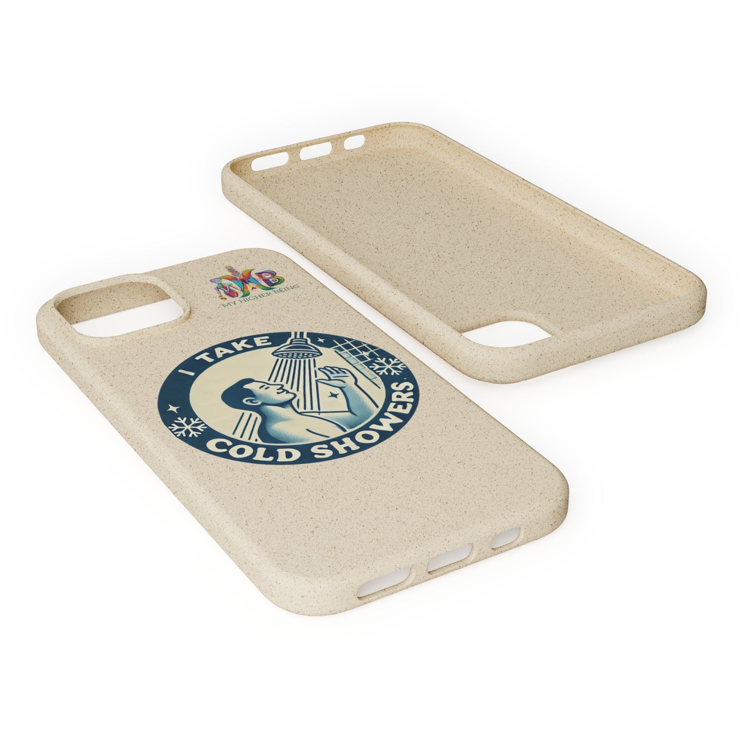 I Take Cold Showers — Plastic Free Biodegradable Phone Case — Design 2