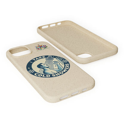 I Take Cold Showers — Plastic Free Biodegradable Phone Case — Design 2