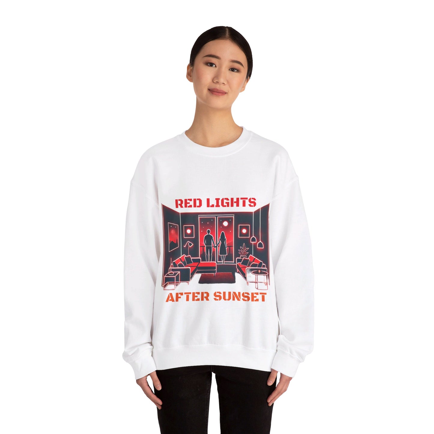 Red Lights After Sunset Sweatshirt - My Higher Being