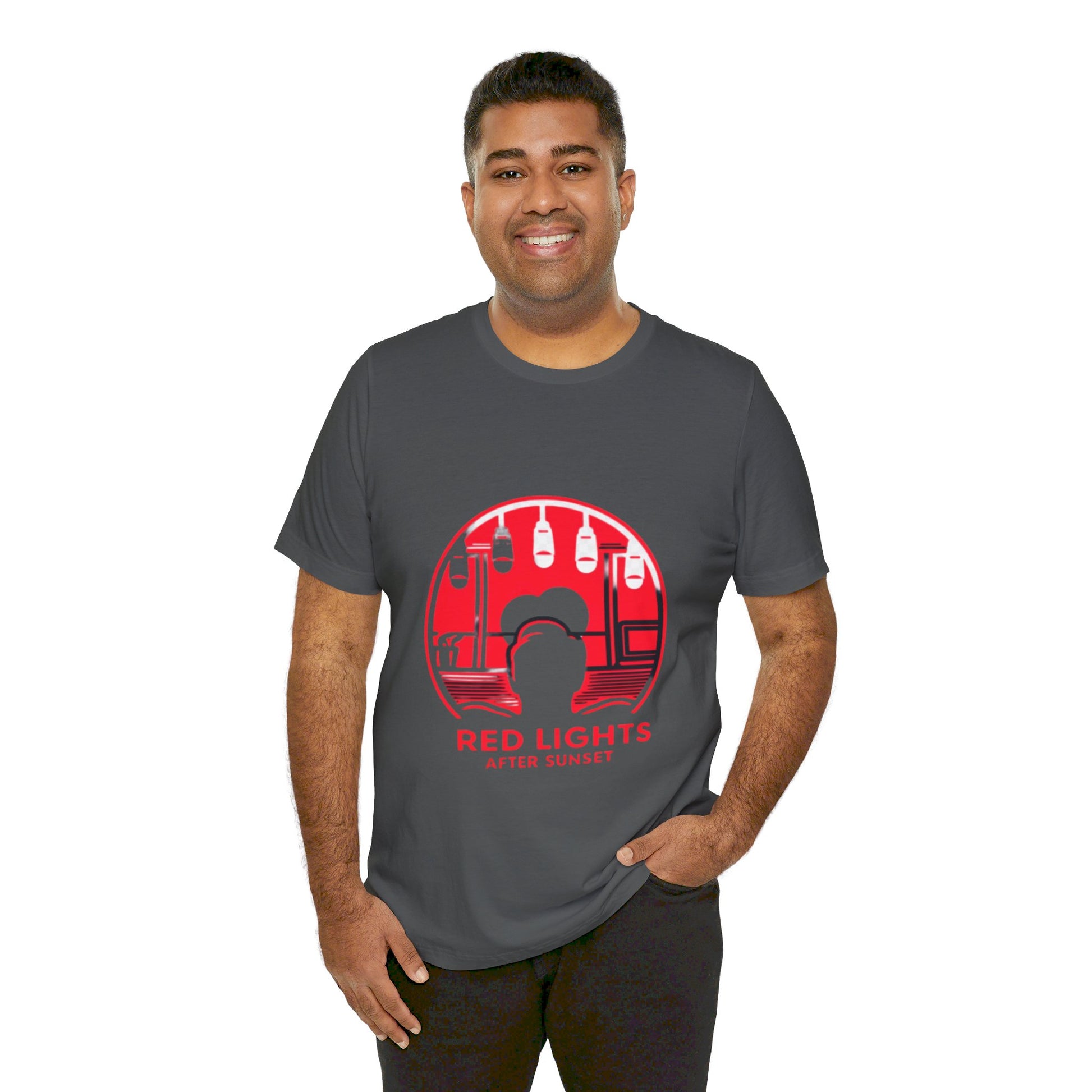 Red Lights After Sunset Man's Tee - My Higher Being