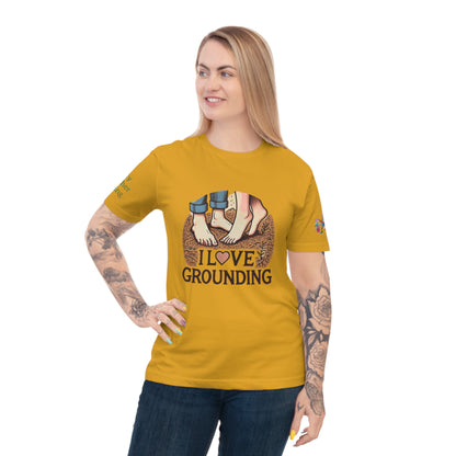 'I Love Grounding' (MHB EDITION)_100% Organic Cotton T-Shirt - My Higher Being