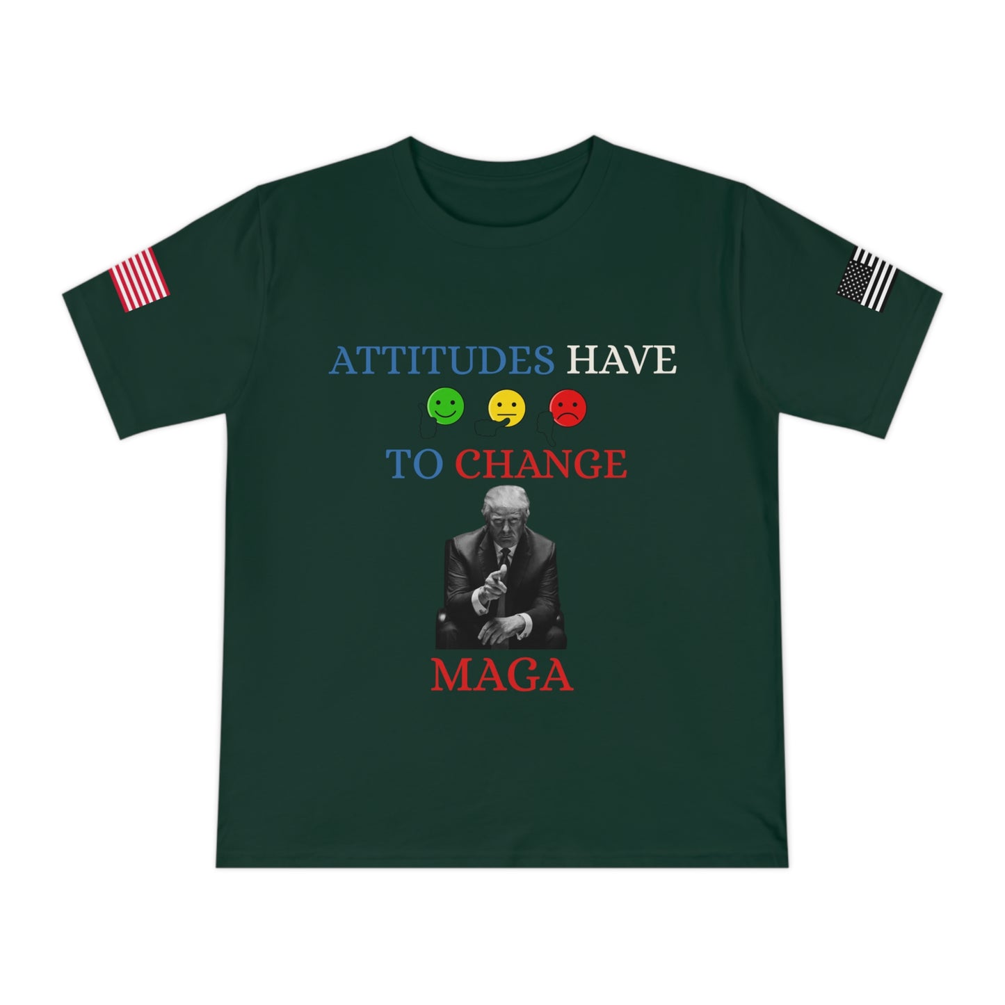 Trump’s Call for Change Tee: Advocating New Attitudes for Peace _100% Organic Cotton