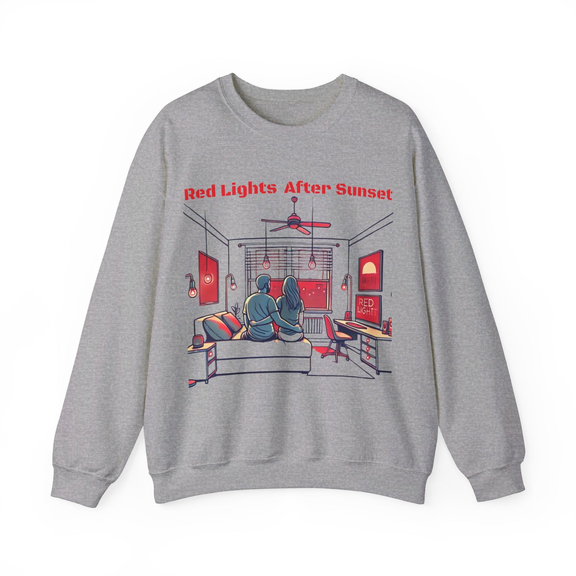 Red Lights After Sunset Couples' Sweatshirt - My Higher Being