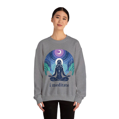 I Meditate Woman's Sweatshirt - My Higher Being