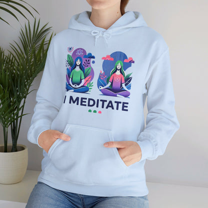 I Meditate Female Double Woman's Hoodie - My Higher Being