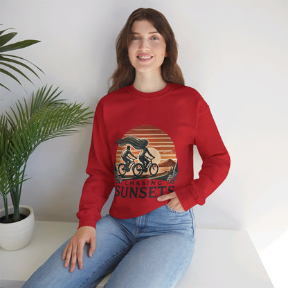 Chasing Sunsets Couples' Sweatshirt - My Higher Being