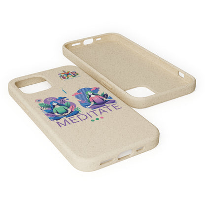 'I Meditate'_Plastic Free Biodegradable Phone Case (MHB Edition) - My Higher Being