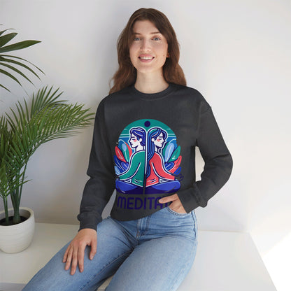 I Meditate Couples' Sweatshirt - My Higher Being