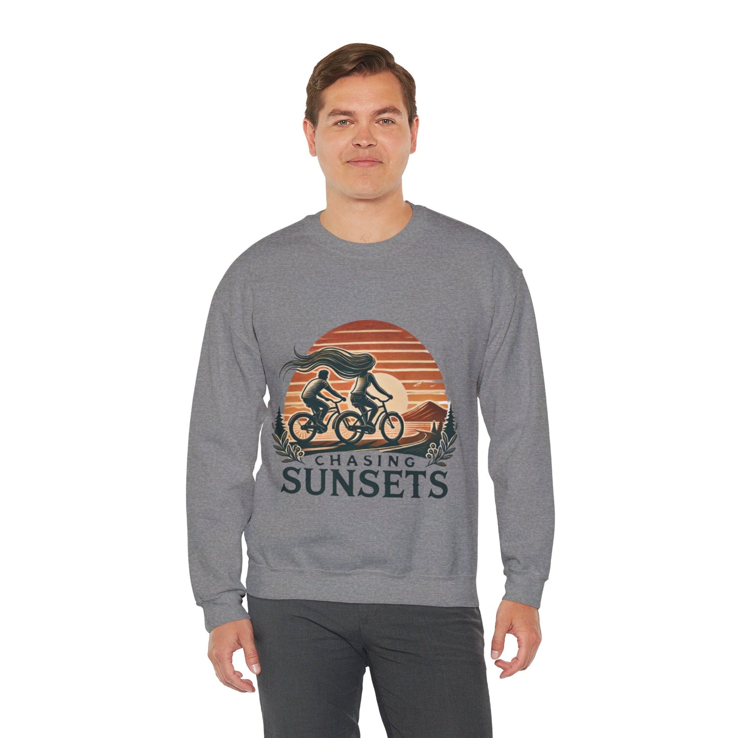 Chasing Sunsets Couples' Sweatshirt - My Higher Being