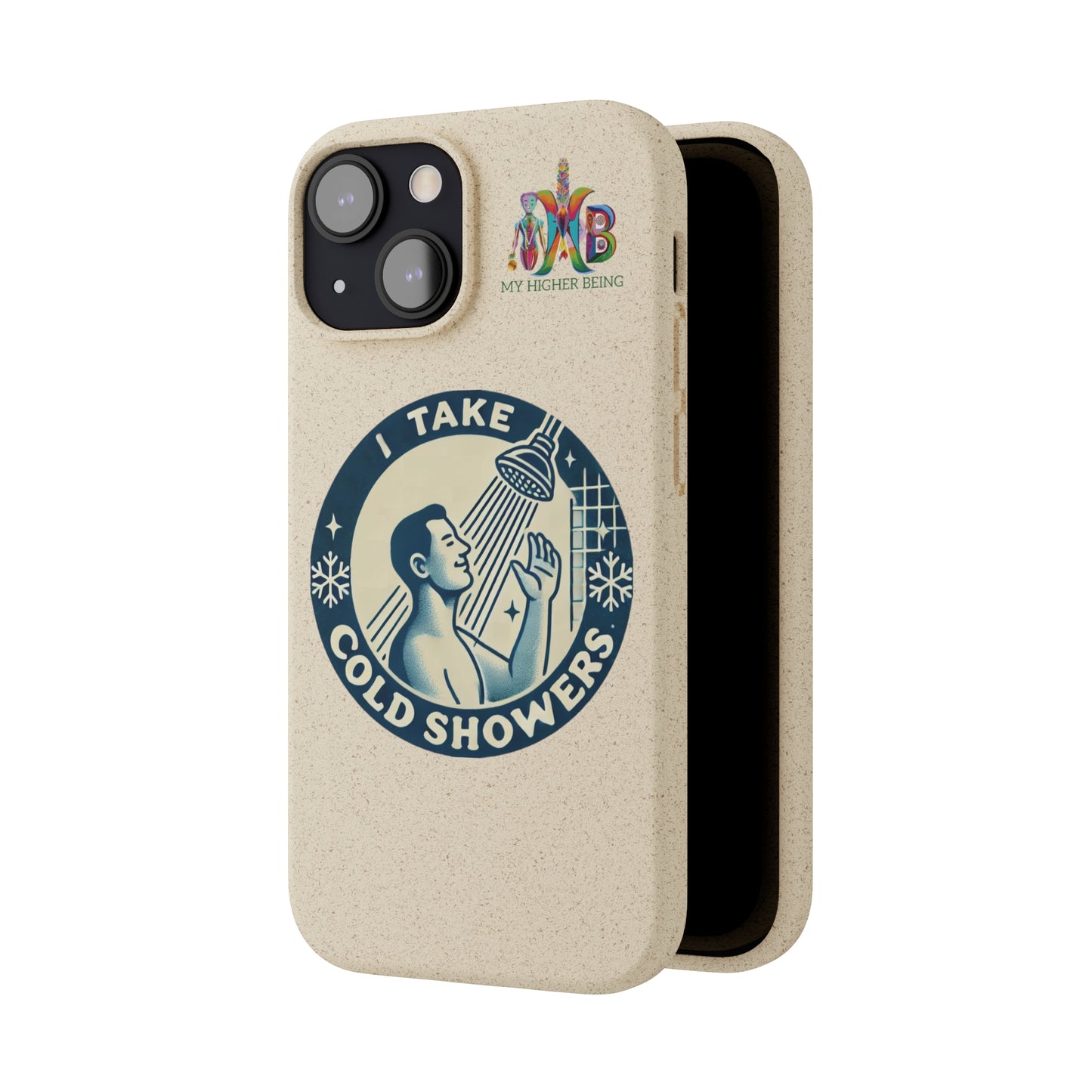 I Take Cold Showers — Plastic Free Biodegradable Phone Case — Design 2