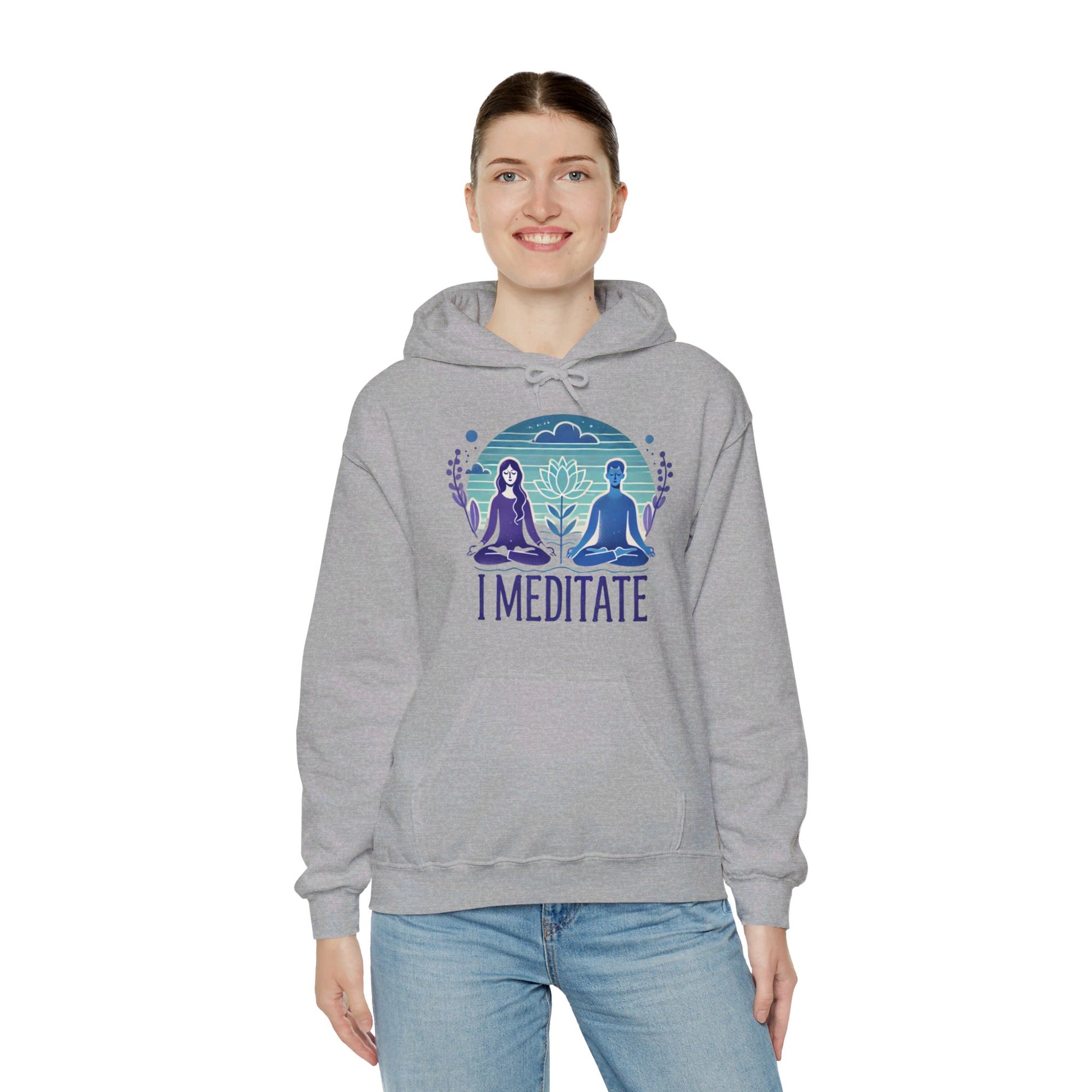 I Meditate Couples' Hoodie - My Higher Being