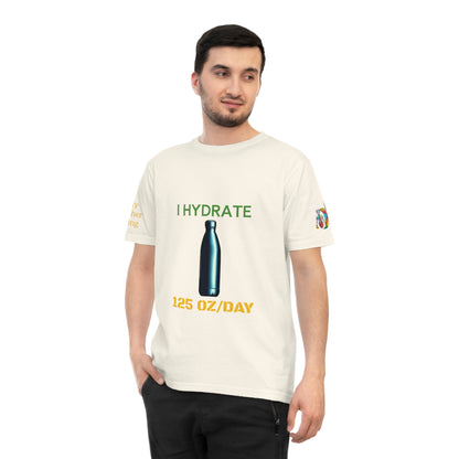 'I Hydrate 125 OZ/DAY' (MHB EDITION)_100% Organic Cotton T-Shirt