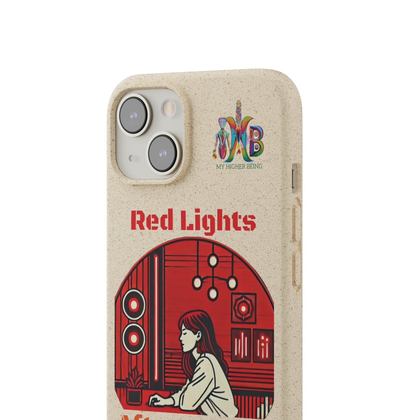 'Red Lights After Sunset'_Plastic Free Biodegradable Phone Case (MHB Edition) - My Higher Being