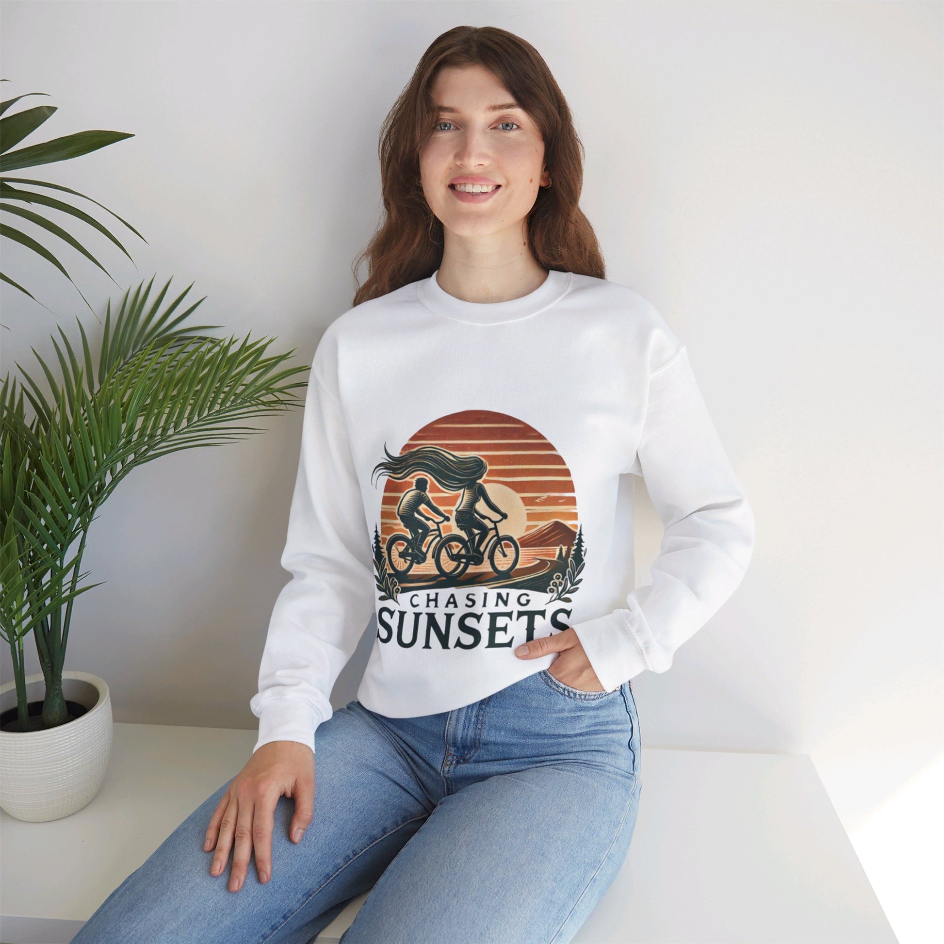 Chasing Sunsets Couples' Sweatshirt - My Higher Being