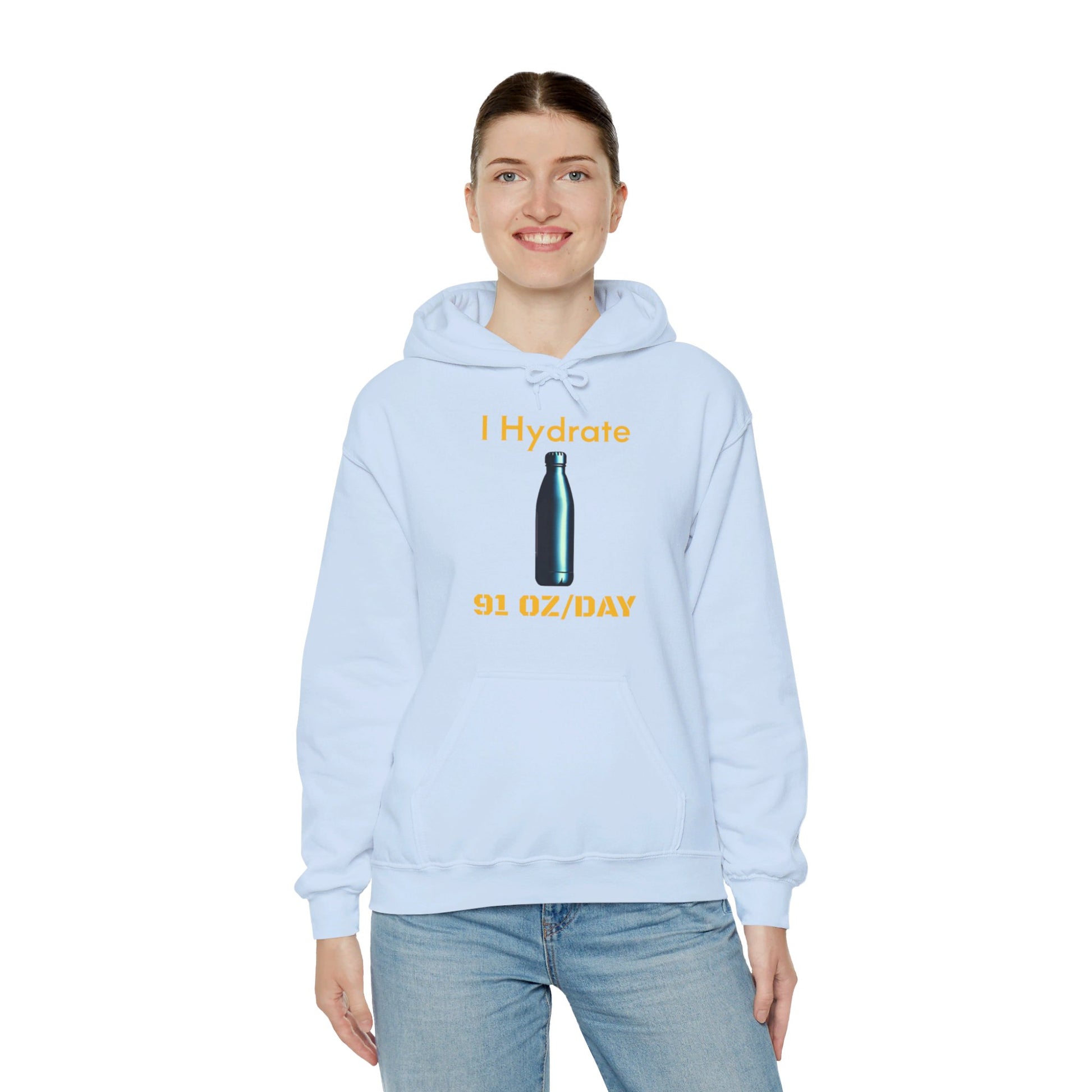 I Hydrate Woman's Hoodie_91 oz/day - My Higher Being