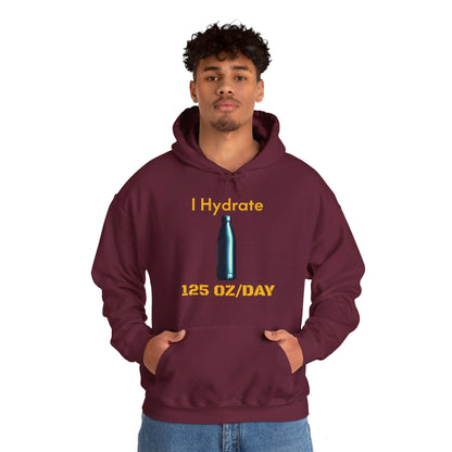 I Hydrate Man's Hoodie_125 oz/day - My Higher Being