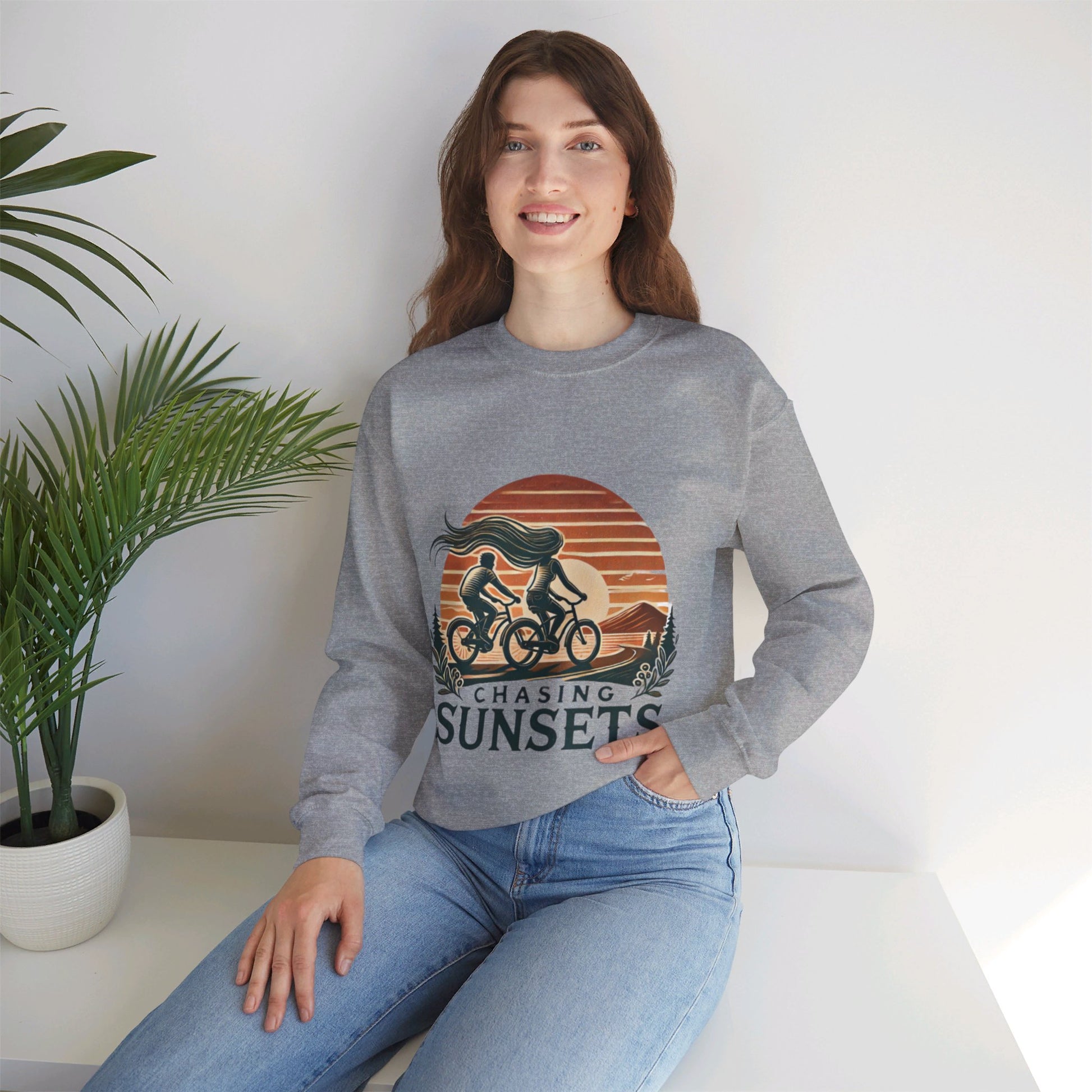 Chasing Sunsets Couples' Sweatshirt - My Higher Being