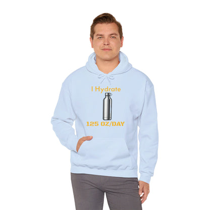 I Hydrate Man's Hoodie_125 oz/day - My Higher Being