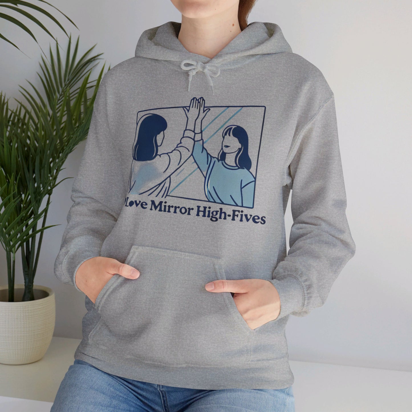 I Love Mirror High Fives Woman's Hoodie - My Higher Being