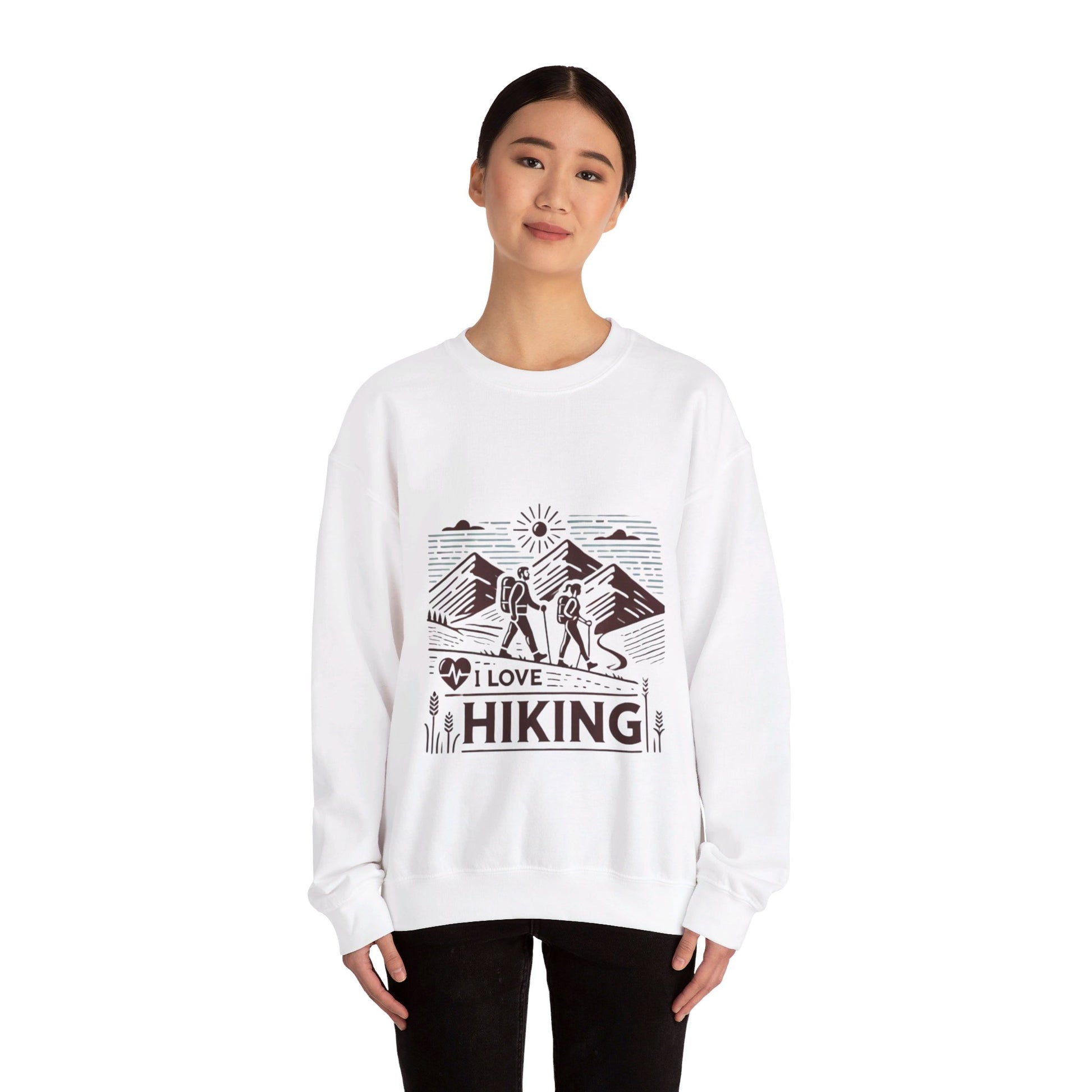 I Love Hiking Couples' Sweatshirt - My Higher Being