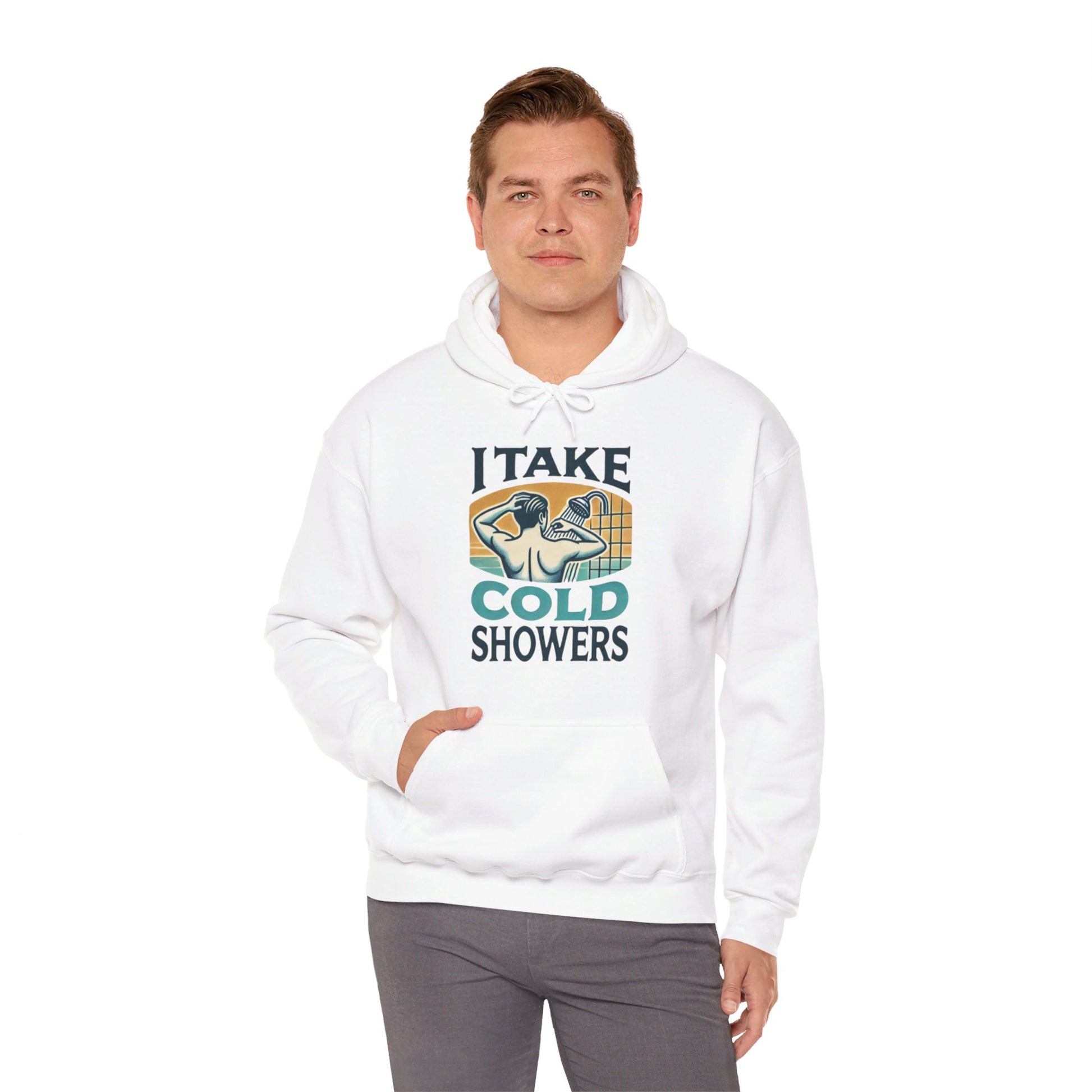 I Take Cold Showers Man's Hoodie - My Higher Being