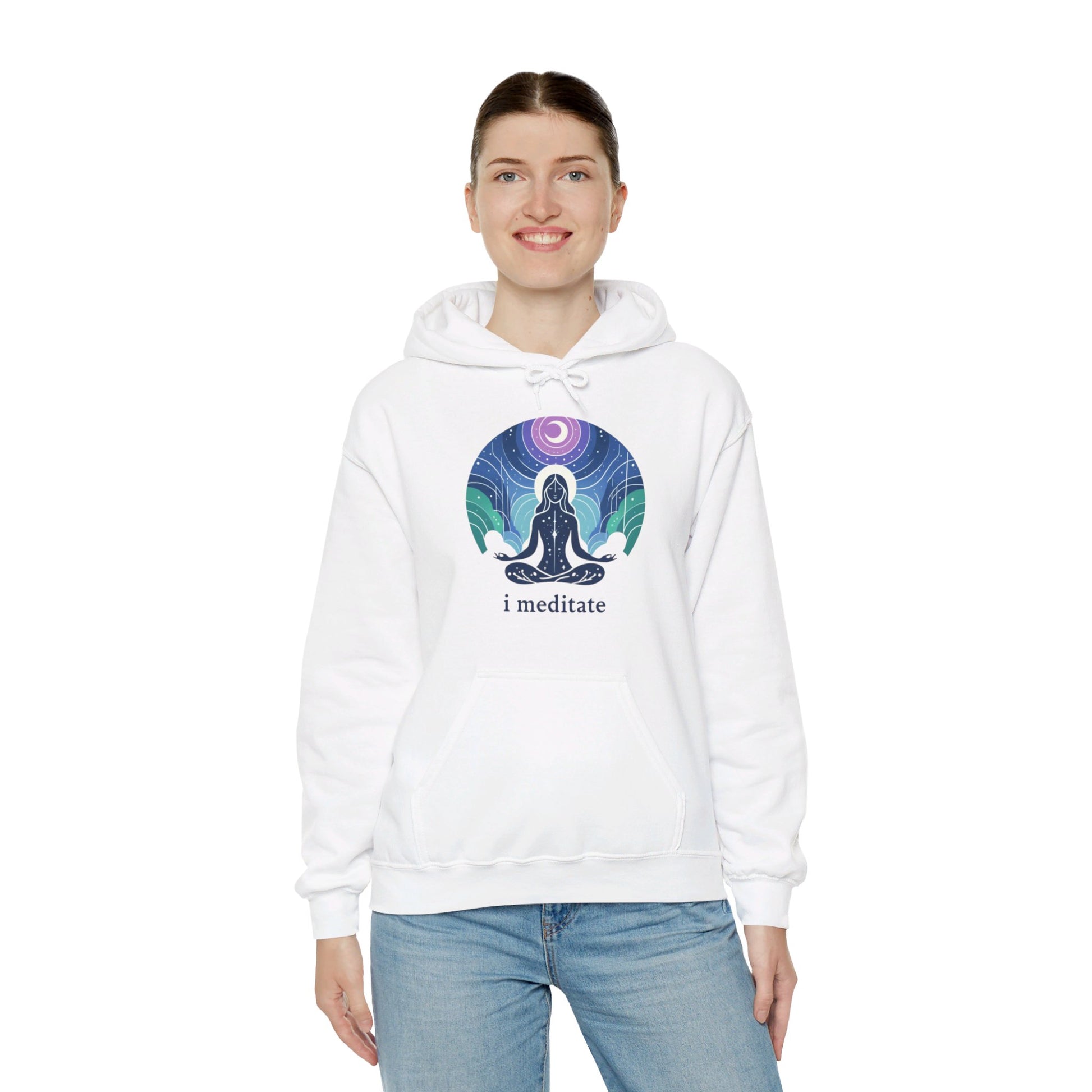 I Meditate Woman's Hoodie - My Higher Being