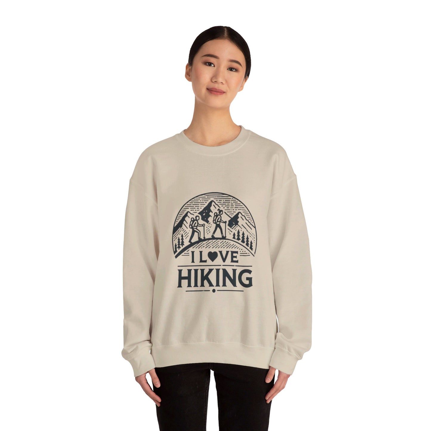 I Love Hiking Couples' Sweatshirt - My Higher Being