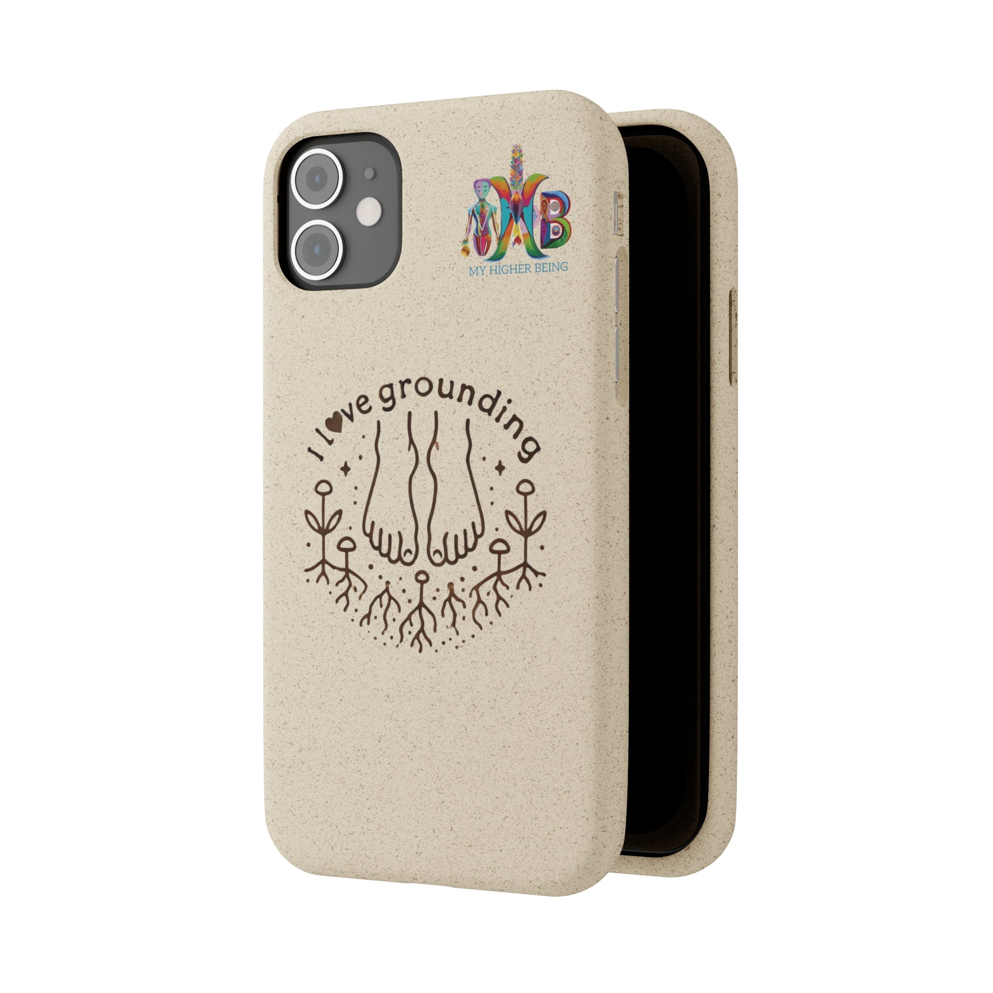 'I Love Grounding'_Plastic Free Biodegradable Phone Case (MHB Edition) - My Higher Being