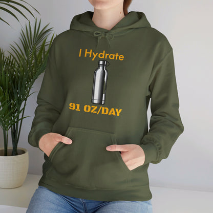 I Hydrate Woman's Hoodie_91 oz/day - My Higher Being