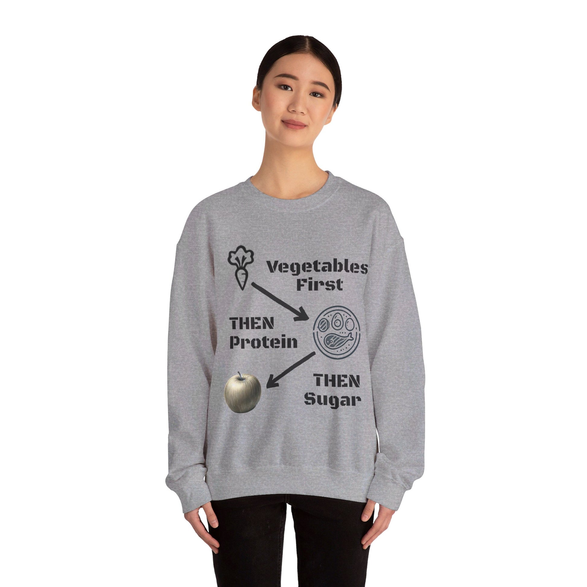 Vegetables First Sweatshirt - My Higher Being