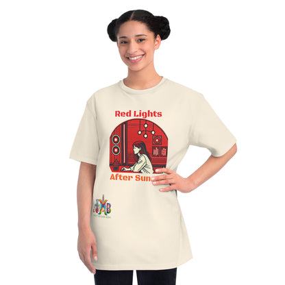 'Red Lights After Susnet'_100% Organic Cotton T-Shirt