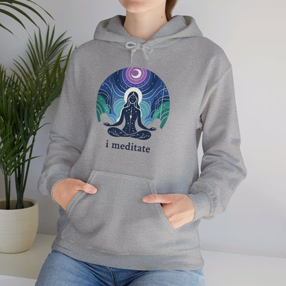 I Meditate Woman's Hoodie - My Higher Being