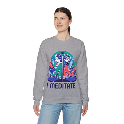 I Meditate Couples' Sweatshirt - My Higher Being