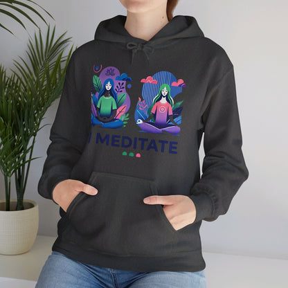 I Meditate Female Double Woman's Hoodie - My Higher Being