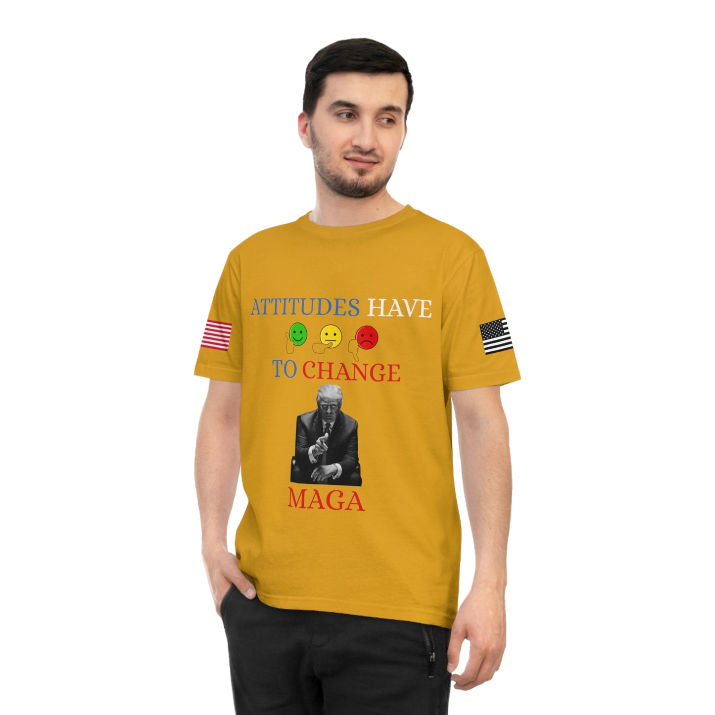 Trump’s Call for Change Tee: Advocating New Attitudes for Peace _100% Organic Cotton