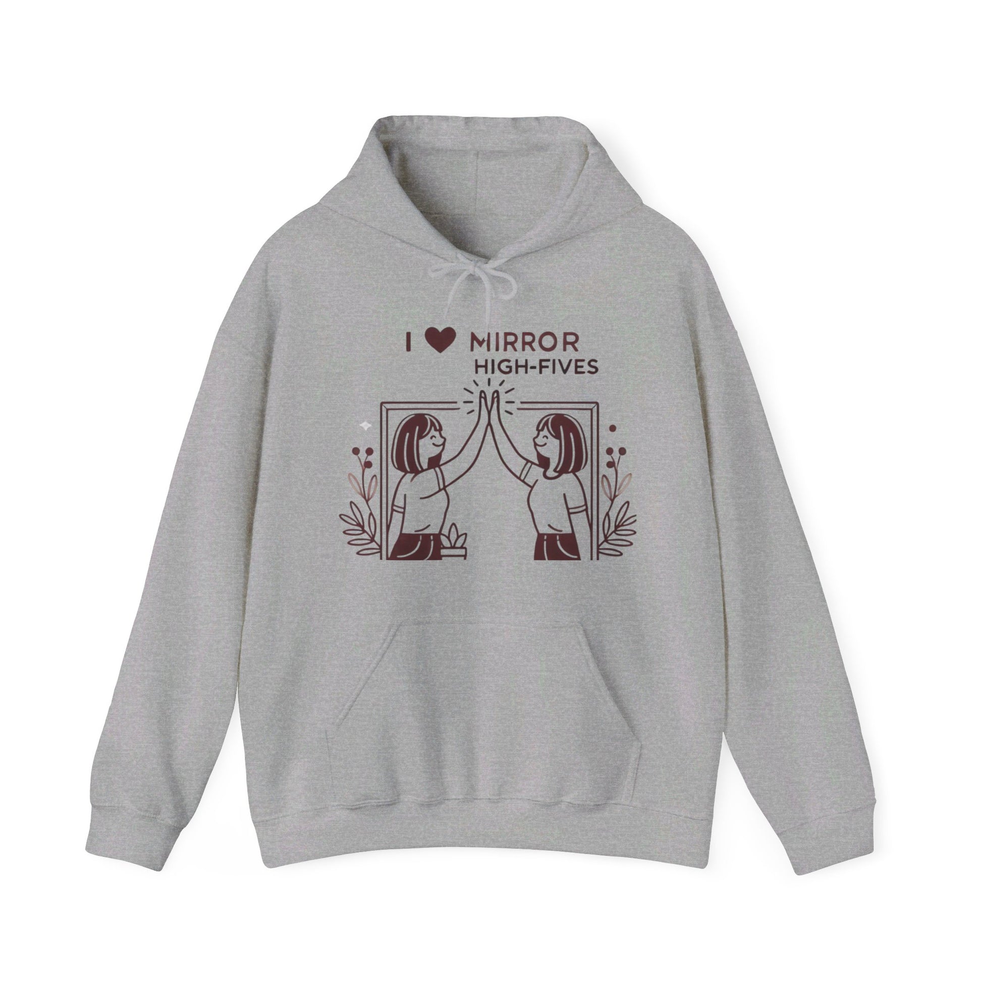 I Love Mirror High Fives Woman's Hoodie - My Higher Being