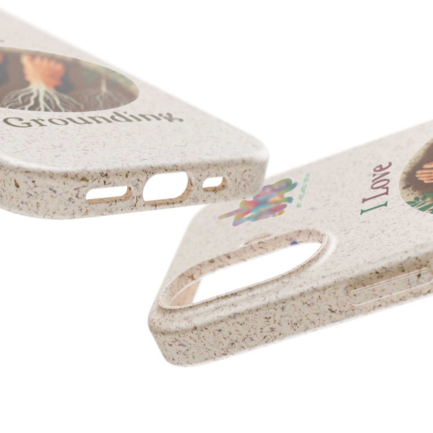'I Love Grounding'_Plastic Free Biodegradable Phone Case