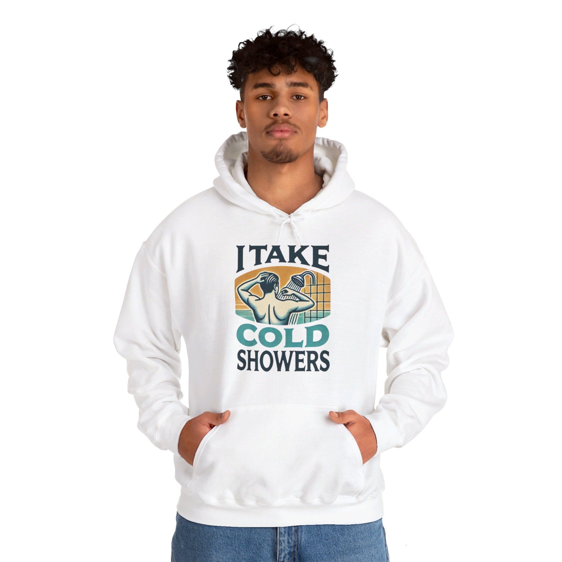 I Take Cold Showers Man's Hoodie - My Higher Being