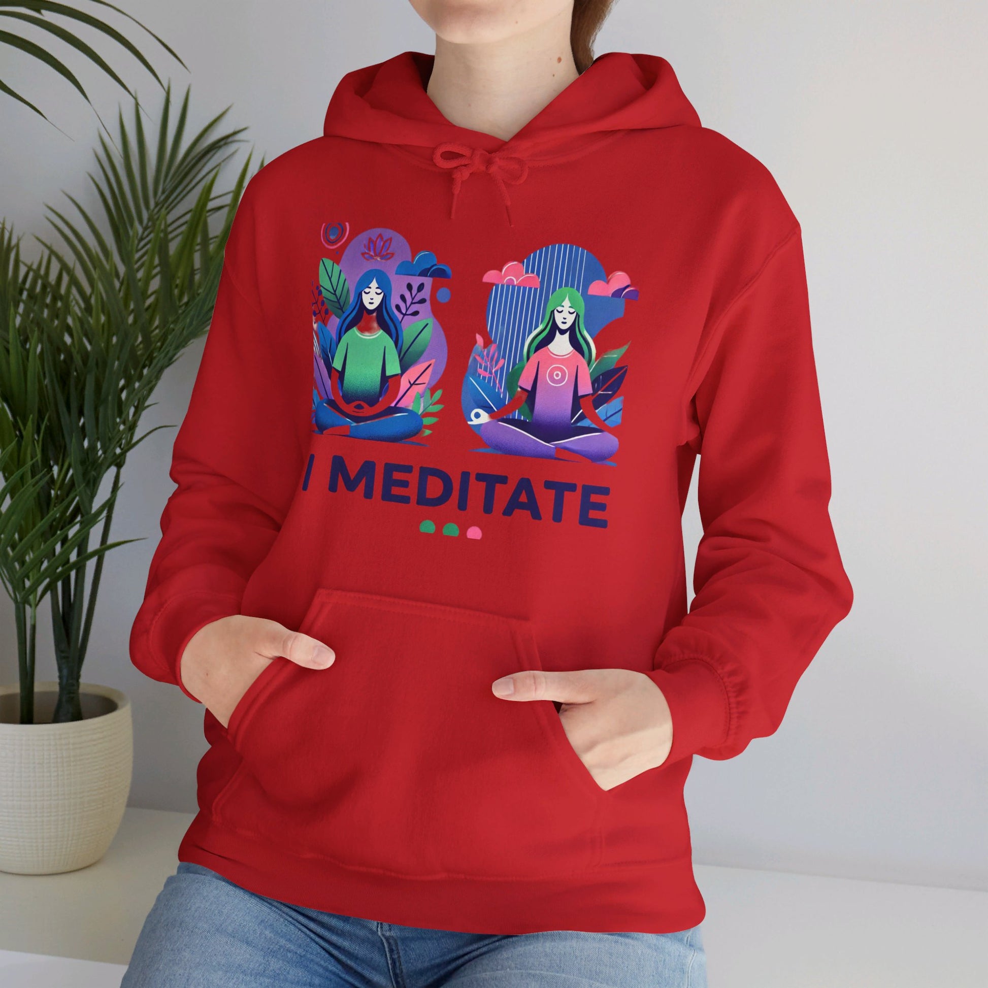 I Meditate Female Double Woman's Hoodie - My Higher Being