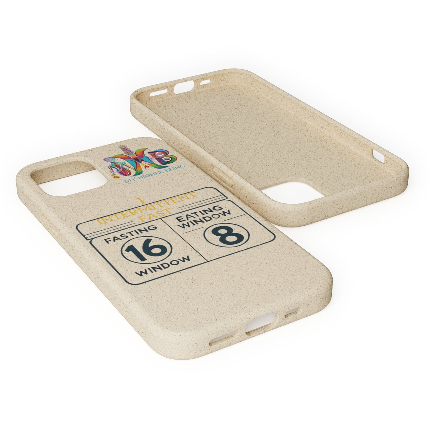 'I Intermittent Fast_16-8'_Plastic Free Biodegradable Phone Case (MHB Edition)