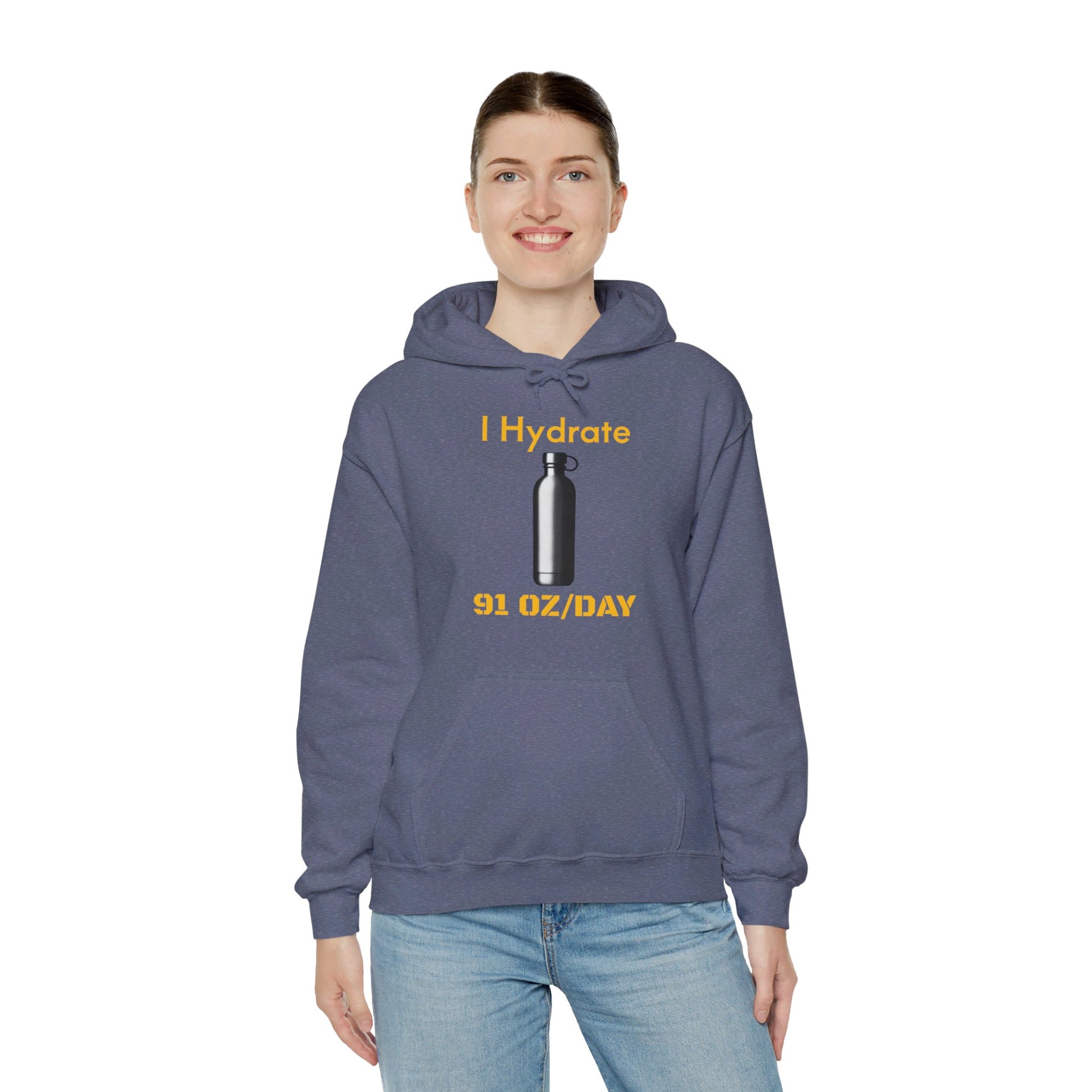 I Hydrate Woman's Hoodie_91 oz/day - My Higher Being