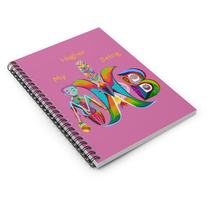 My Higher Being_Spiral Notebook - Ruled Line_Pink - My Higher Being