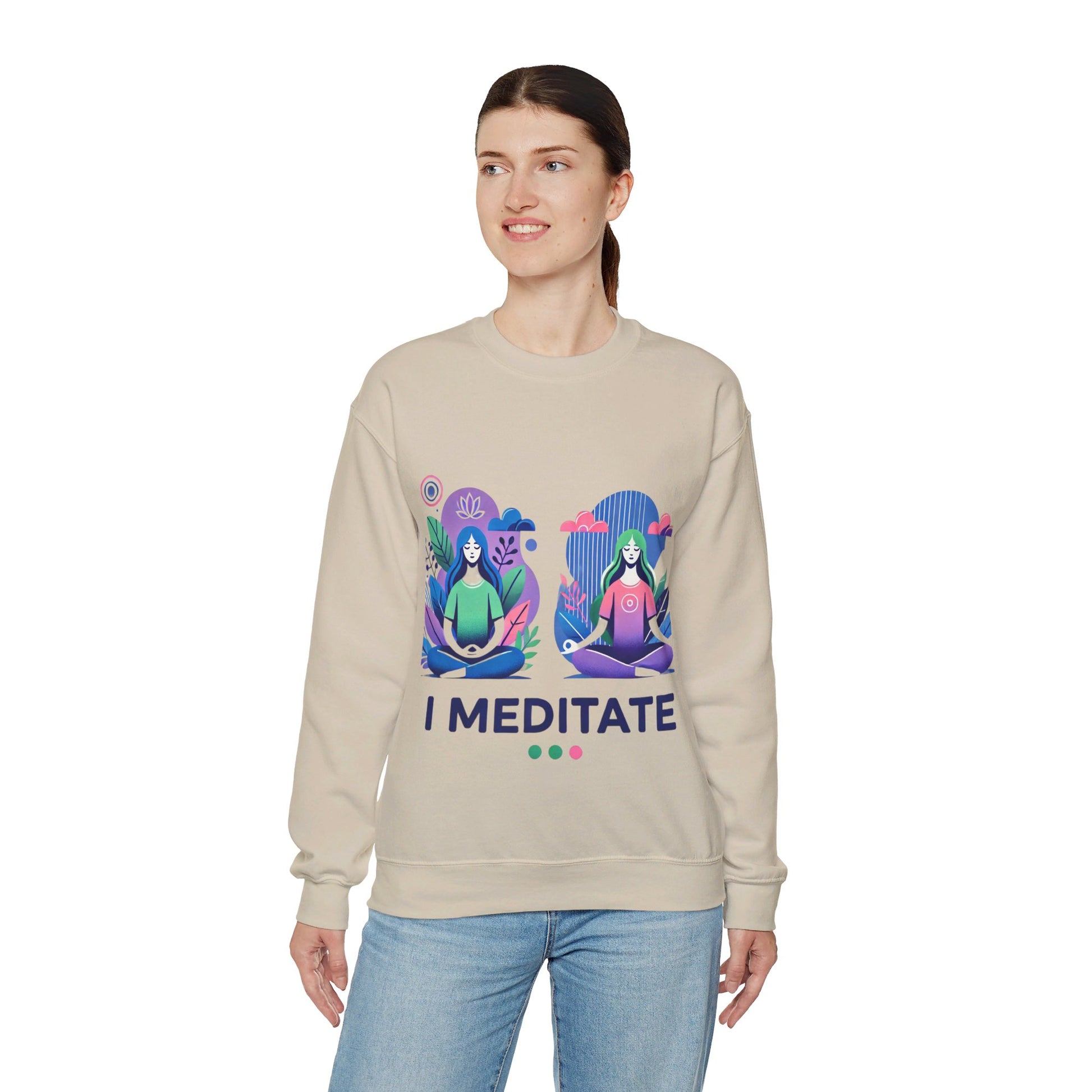 I Meditate Woman's Sweatshirt - My Higher Being