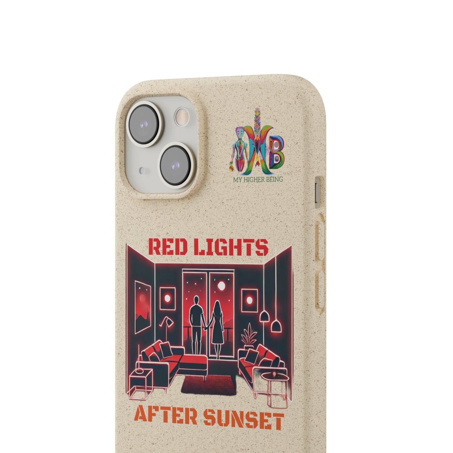 'Red Lights After Sunset'_Plastic Free Biodegradable Phone Case (MHB Edition) - My Higher Being